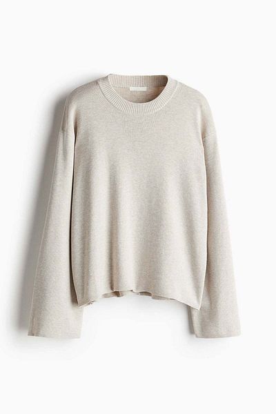 H&M Oversized curved-hem jumper