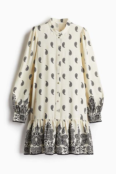 H&M Patterned viscose dress
