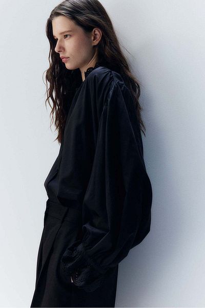 H&M Broderie anglaise-detail blouse