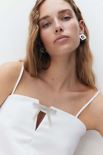 H&M Bow-detail strappy top