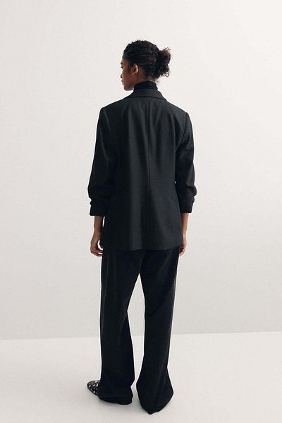 H&M Gathered-sleeve blazer