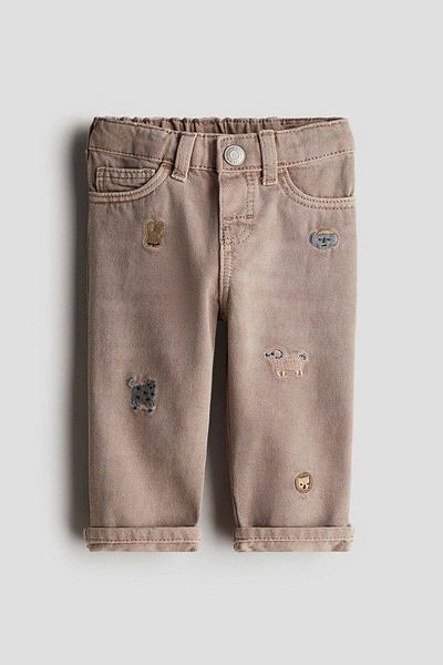 H&M Embroidery-detail Jeans