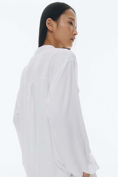 H&M Band-collar blouse