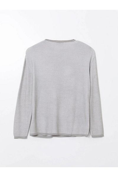 LC Waikiki XSIDE Pulover pentru bărbați, gri, cu mânecă lungă, cu gâtul turn, tricotaje