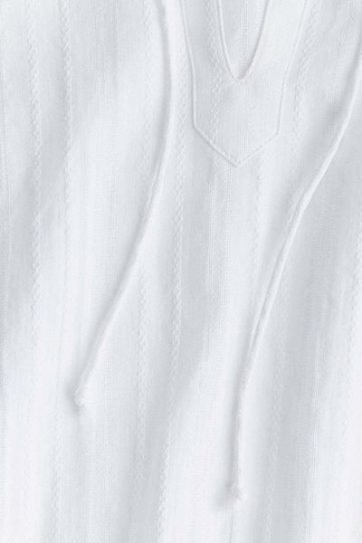 H&M Tie-detail cotton blouse