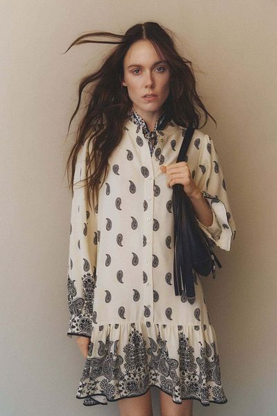 H&M Patterned viscose dress