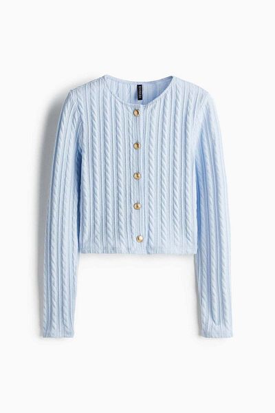 H&M Cable-knit-look cardigan