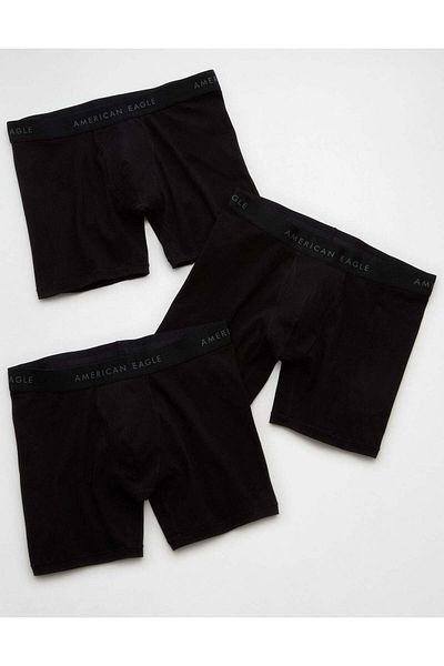 AMERICAN EAGLE AEO Men's 6" Classic Boxer Brief 3-Pack