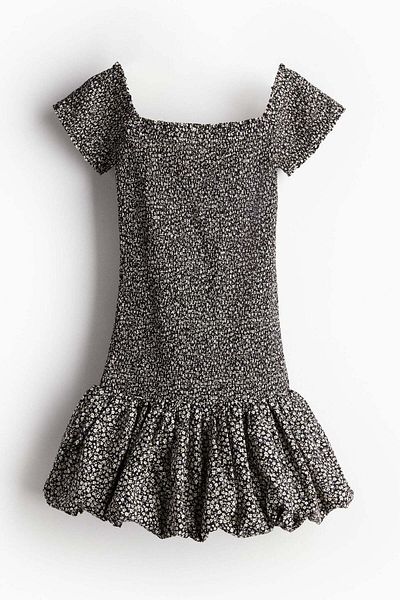 H&M Smocked off-the-shoulder dress