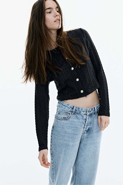 H&M Cable-knit-look cardigan