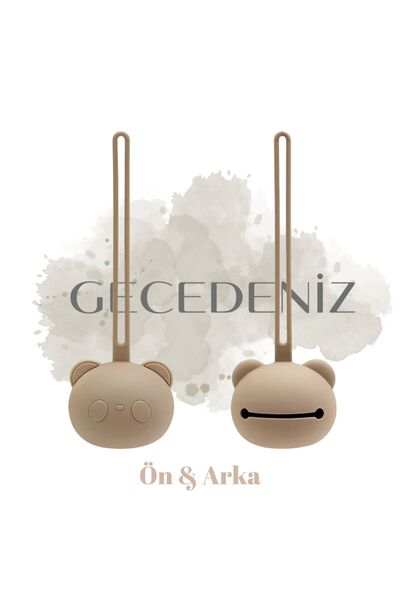 BuBi BUBİ Taşınabilir Emzik Saklama Kutusu (AÇIK KAHVE)