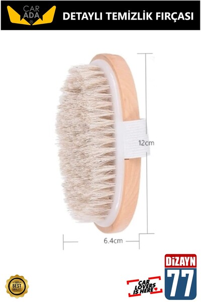 CarAda Araba Detaylı Temizlik Fırçası, Dayanıklı organik kıl yapısı