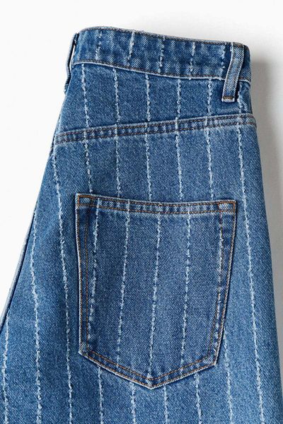 H&M Crease-leg denim trousers