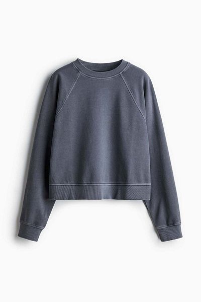 H&M Washed cotton sweatshirt