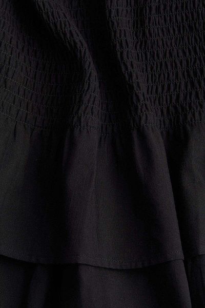 H&M Smocked-waist tiered skirt