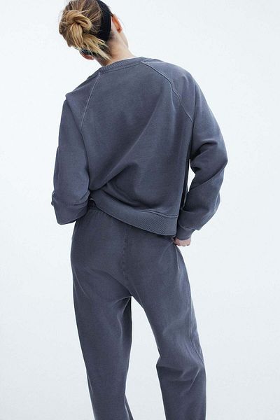 H&M Washed cotton sweatshirt