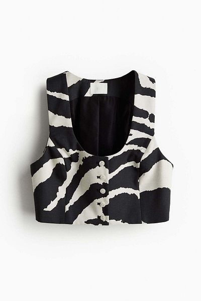 H&M Cropped suit waistcoat