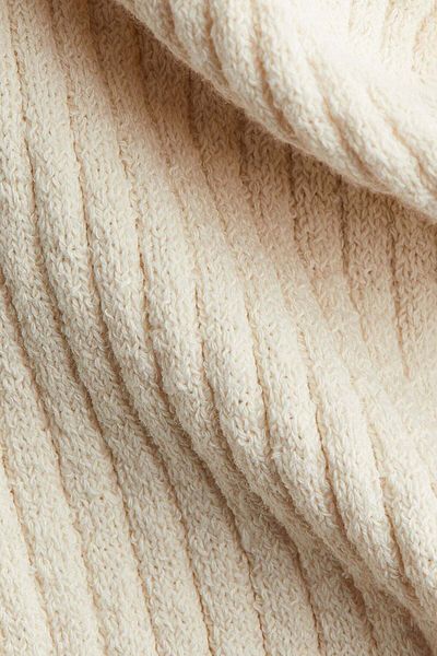 H&M Flared rib-knit trousers