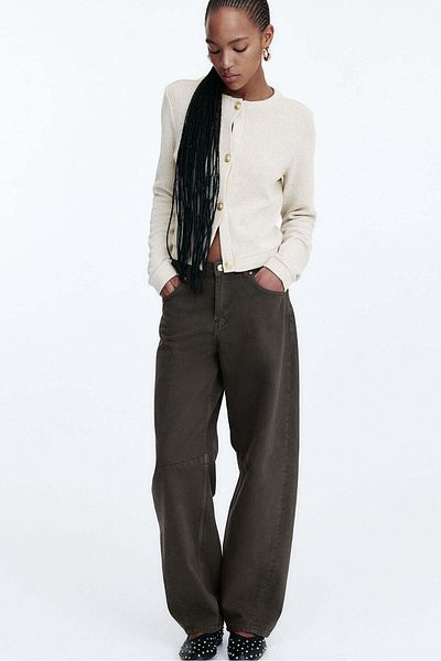 H&M Textured jersey cardigan