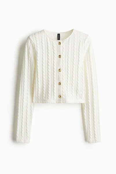 H&M Cable-knit-look cardigan