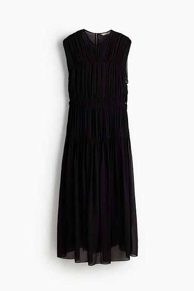 H&M Gathered viscose dress