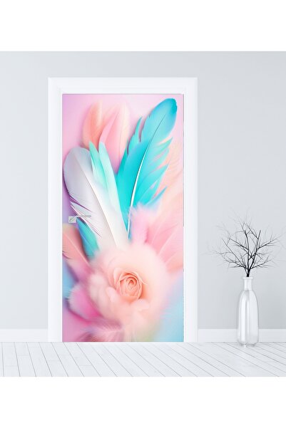 RENKLİ HOBBY Kapı Kaplama Folyosu - Kapı Sticker Giydirme - Kendinden Yapışkanlı