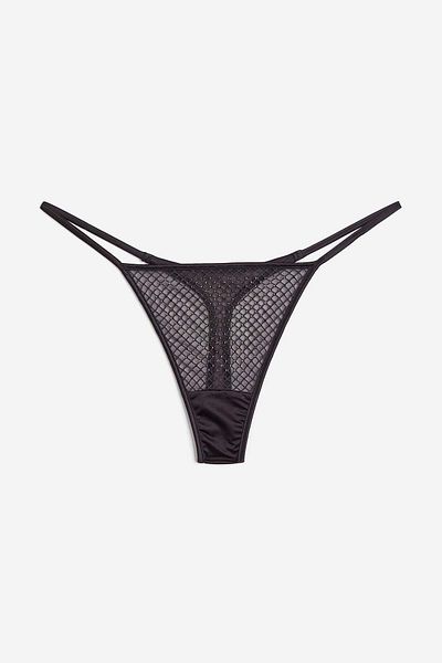 H&M Rhinestone-embellished thong briefs