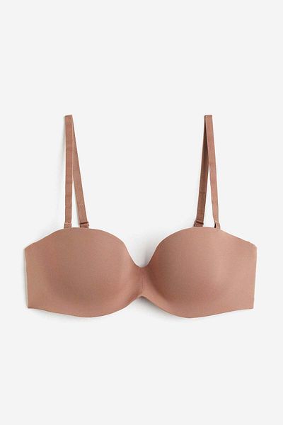 H&M Padded microfibre balconette bra