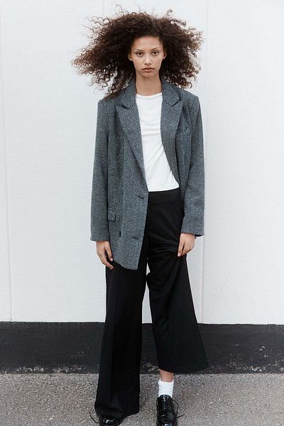 H&M Wide tailored trousers