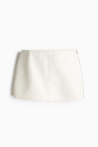 H&M Crocodile-patterned mini skirt