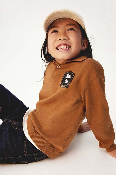 H&M Fine-knit polo shirt