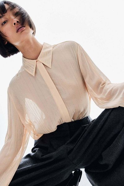 H&M Rhinestone-embellished shirt
