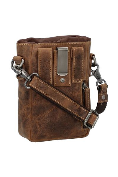Greenburry Vintage Mini Bag Umhängetasche Leder 13 cm