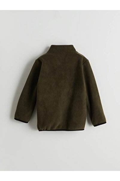 LC Waikiki LCW Kids Haki Dik Yaka Polar Erkek Çocuk Hırka