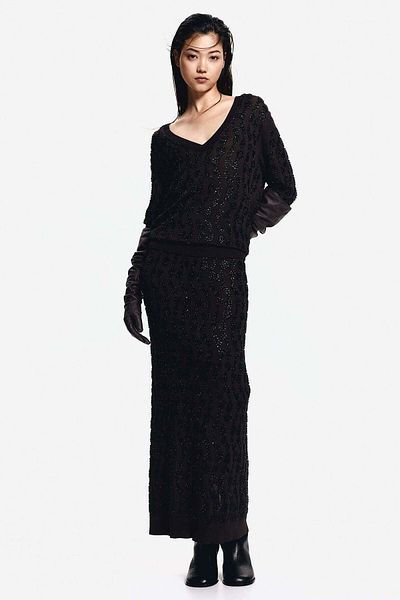 H&M Bead-embellished skirt