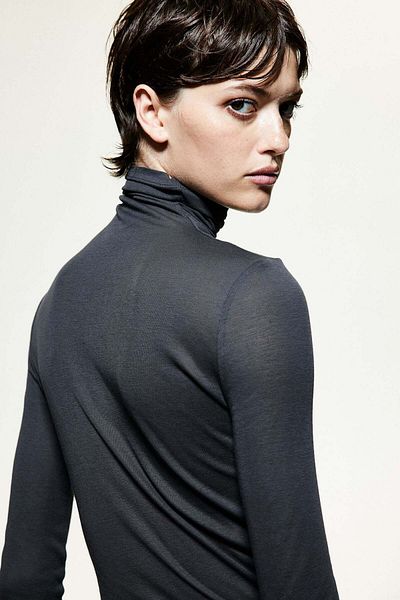H&M Pima cotton turtleneck top
