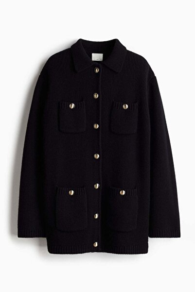 H&M Rib-knit wool cardigan