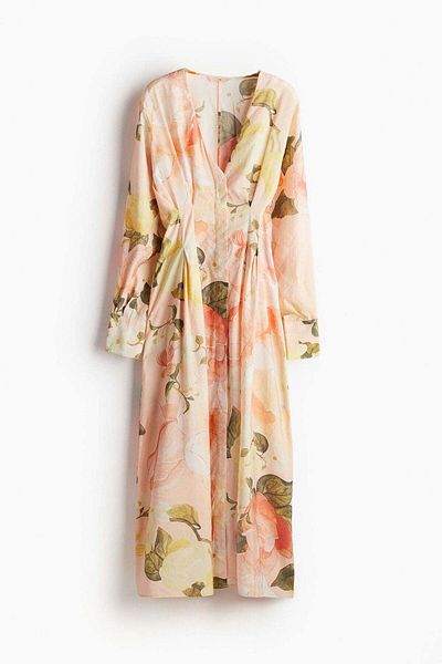 H&M Waisted V-neck dress