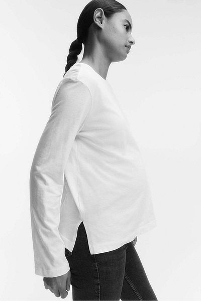 H&M MAMA Cotton jersey top