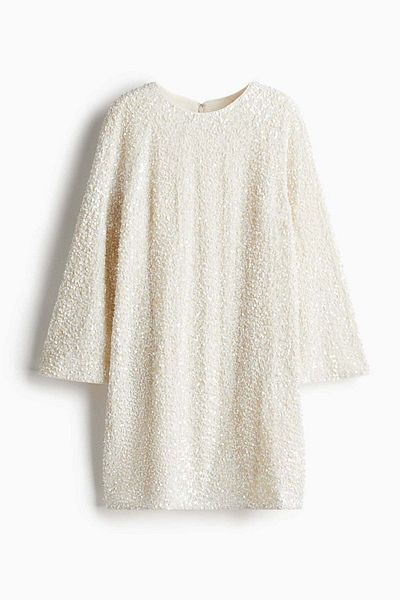 H&M Sequined A-line dress