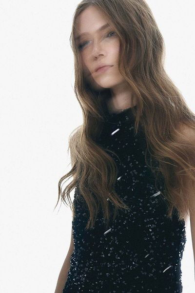 H&M Sequined halterneck jumpsuit