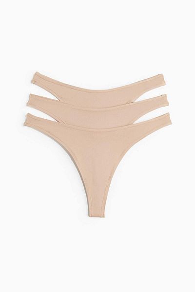 H&M 3-pack Microfibre Thong Briefs