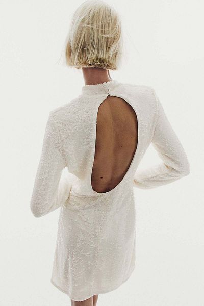 H&M Sequined turtleneck dress