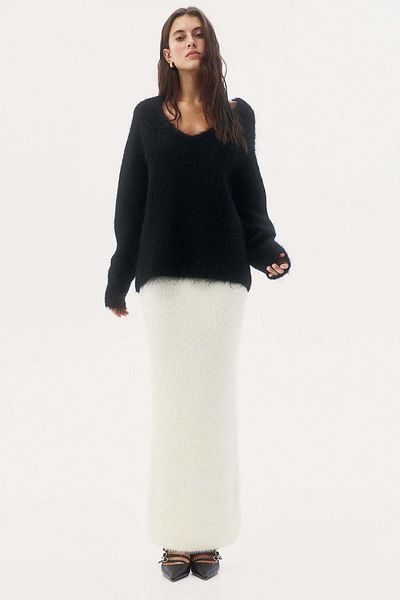 H&M Fluffy-knit skirt