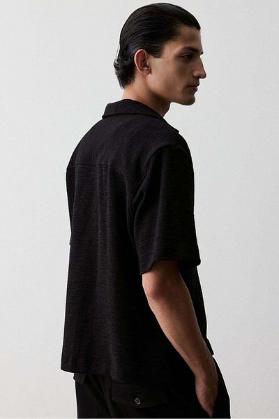 H&M Loose Fit Textured resort shirt