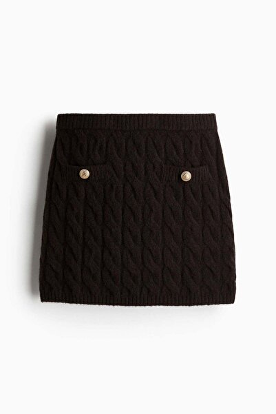 H&M Cable-knit mini skirt