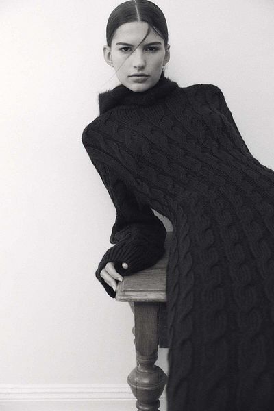 H&M Cable-knit midi dress