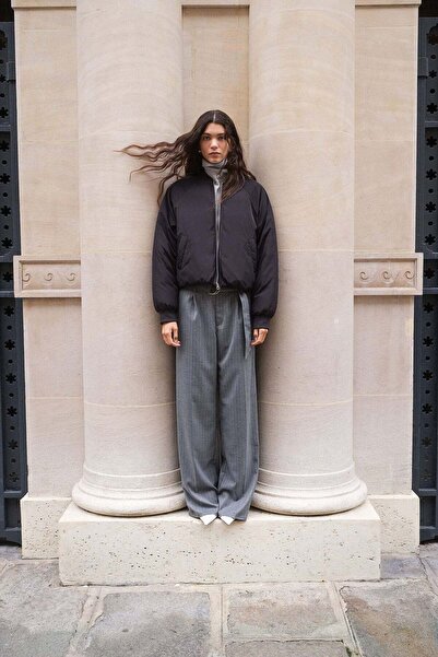 H&M Belted tailored trousers