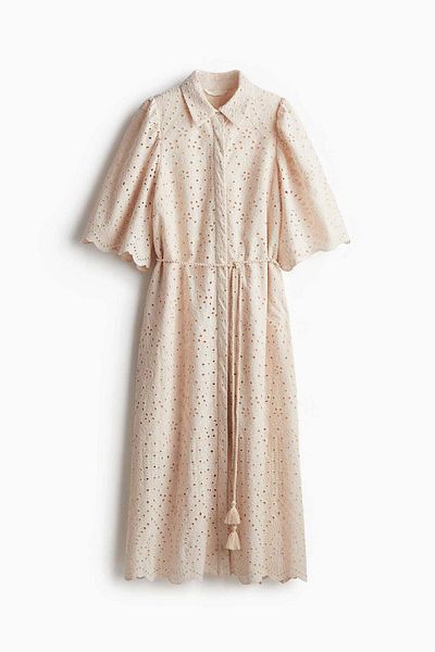 H&M Broderie Anglaise Shirt Dress
