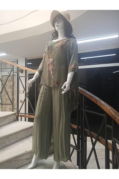 Bohem Stil ΙΤΑΛΙΚΟ ΨΗΦΙΑΚΟ ΛΟΥΛΟΥΔΙ ΕΚΤΥΠΩΜΕΝΟ ΕΙΔΙΚΟ ΣΧΕΔΙΟ ΜΕΤΑΞΩΤΟ ΜΠΛΟΥΖΑ-ΣΕΤ ΠΑΝΤΕΛΟΝΙ